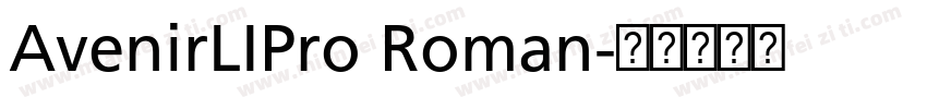 AvenirLIPro Roman字体转换